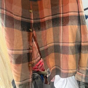 Plaid Button-Up Shirt